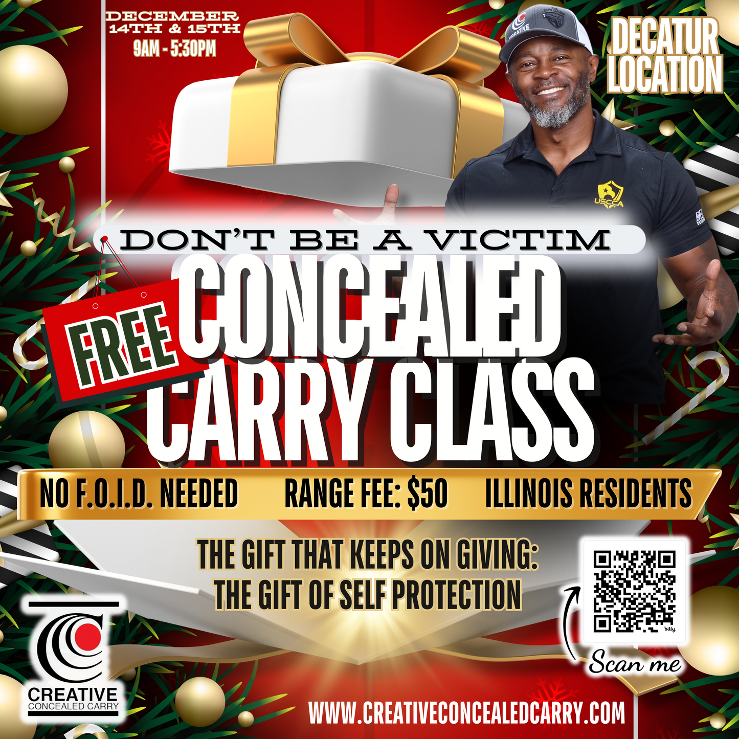 (Decatur Location) FREE Illinois Residents Concealed Carry Class